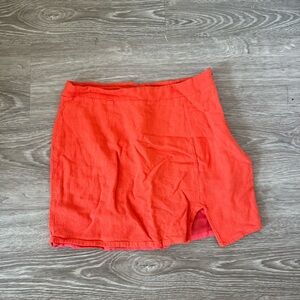 Orange Mini Skirt